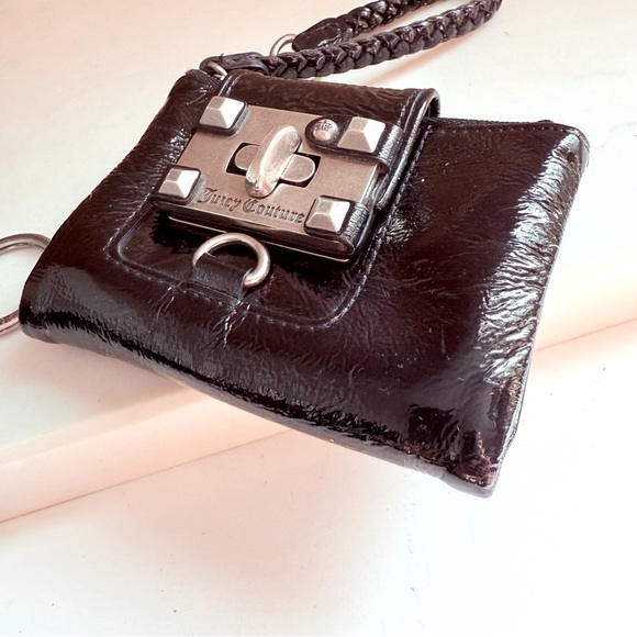Juicy Couture Vintage Y2K Studded Patent Leather Wallet/Wristlet - Picture 3 of 12